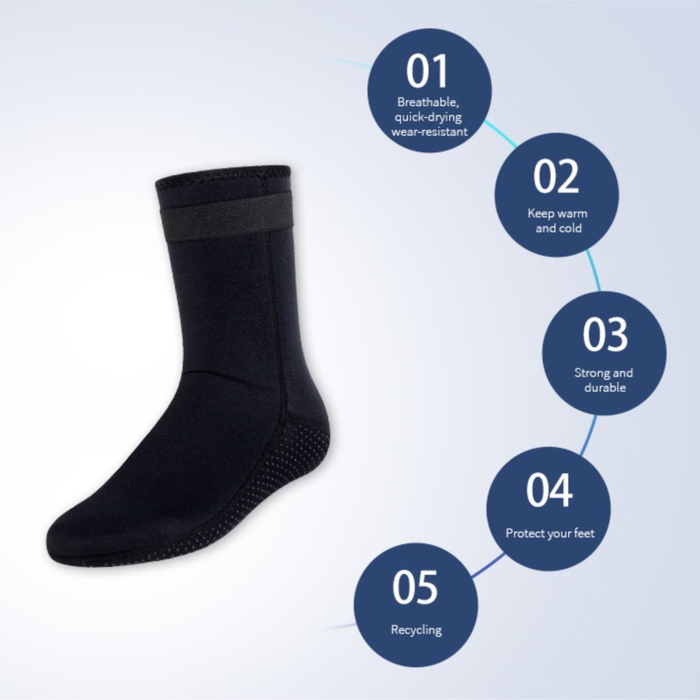 Neoprene Socks 3mm 5mm Wetsuit - đánh giá và giá Flippers Swimming