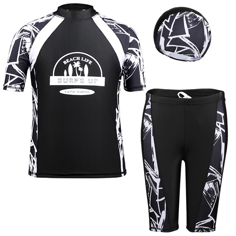 Children Swimwear 3-Piece Boys - đánh giá và giá Rash Guard